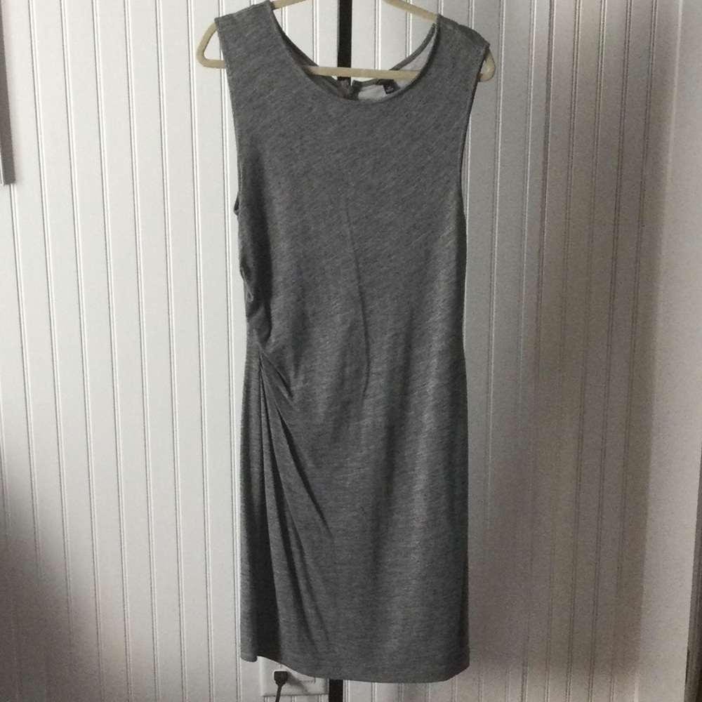 NWOT Ann Taylor smart grey dress with ruching
